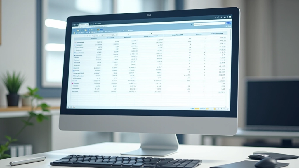 Počítačový monitor zobrazující software pro správu skladových záznamů a inventáře